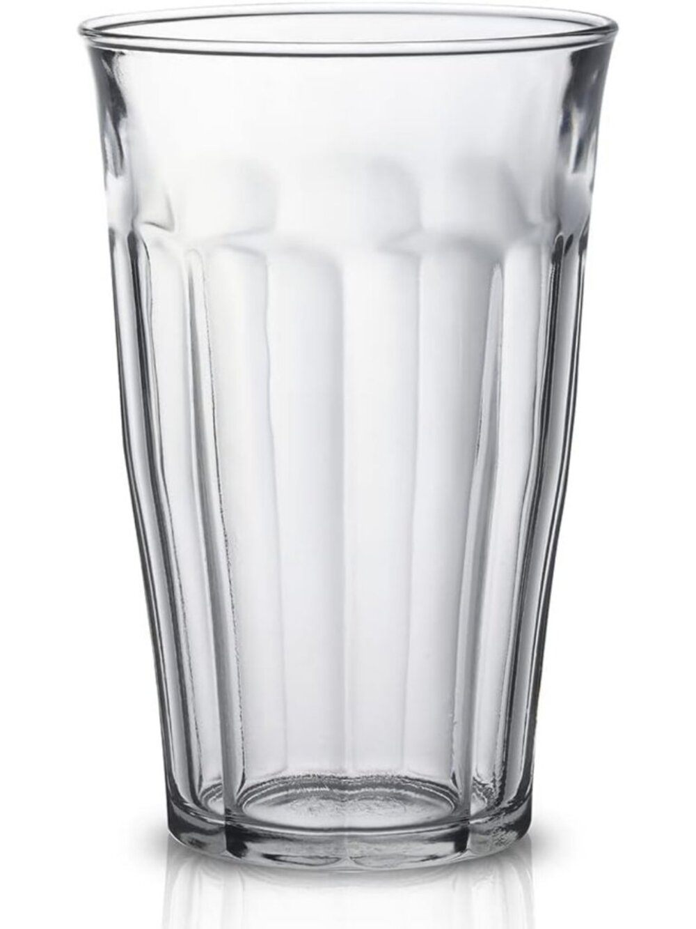 Stylish Set of 6 French Glass Tumblers, 16.87 oz - Perfect for Drinks & Parties